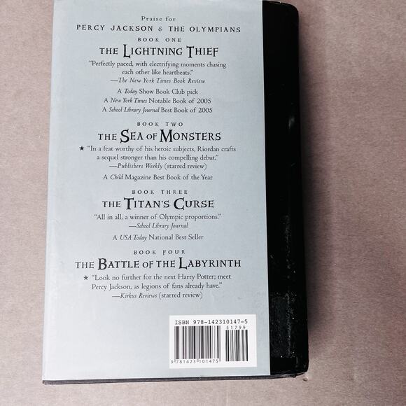 RICK RIORDAN Lot The Last Olympian And The Demigod Diaries Hardcover YA Fantasy - Picture 2 of 8